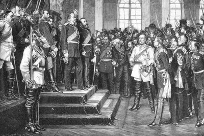 Proclamation of the German Empire 1871 in Versailles by Anton Alexander von Werner